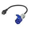 ADAPTER Z PRZEWODEM 40 CM Z SCHUKO NA GNIAZDO CEE  230V